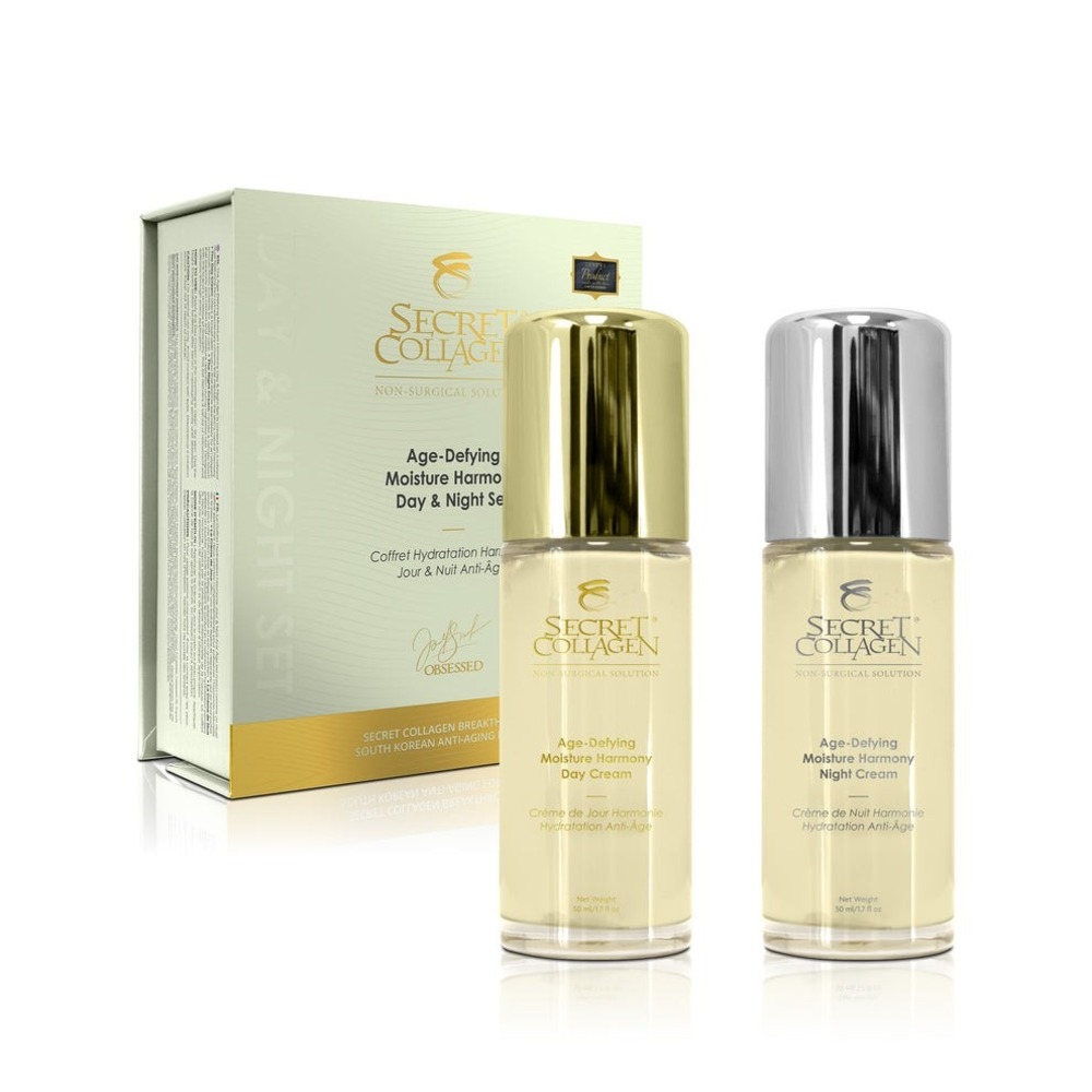 Secret Collagen Age-Defying Moisture Harmony Day & Night Set 1.7oz New Sealed